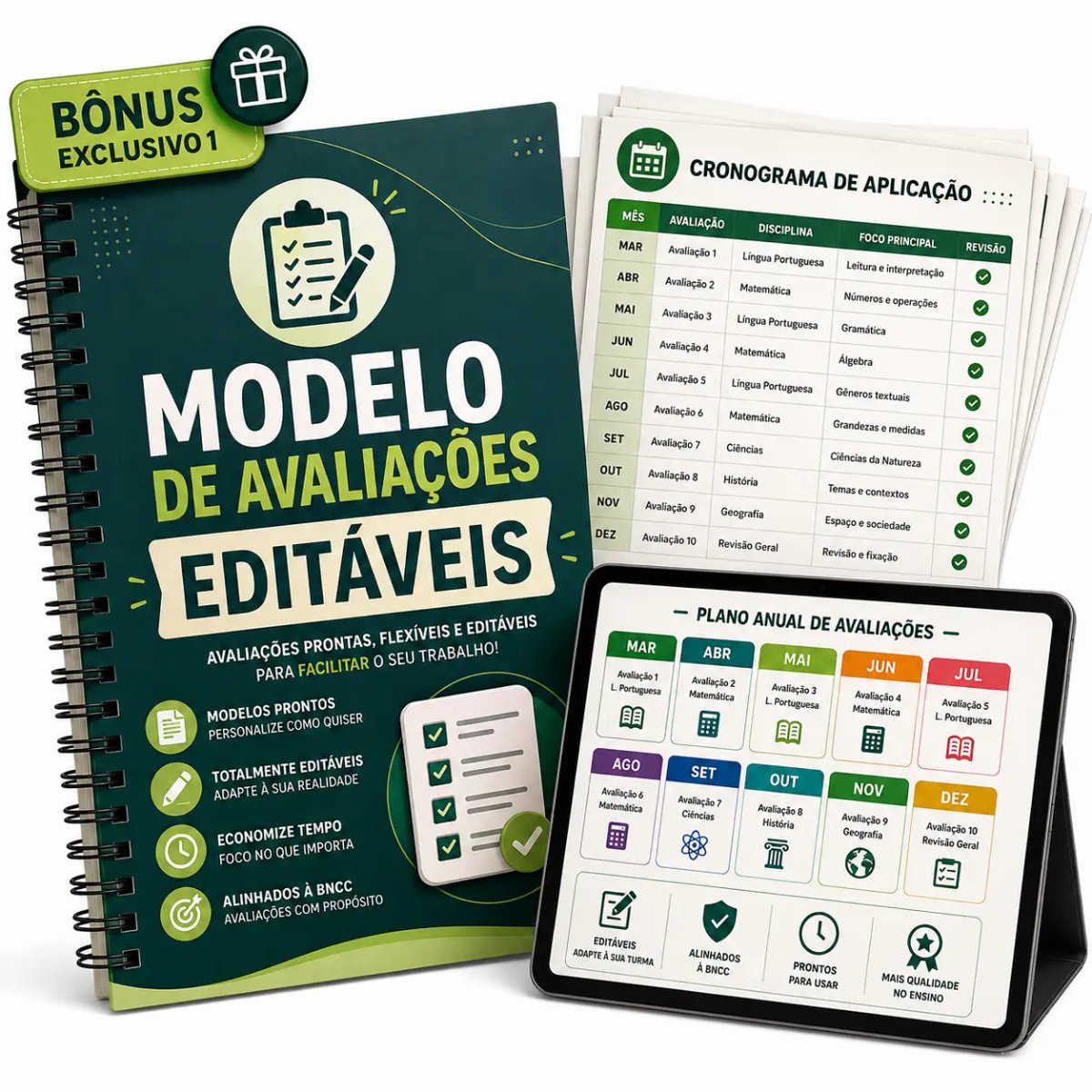 🎁 Modelos de Avaliação Editáveis